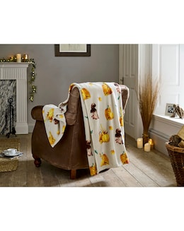 Pumpkin Party Fleece Throw
