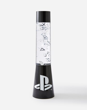Playstation Glitter Liquid Flow Lamp with Floating Icons, Gaming Room Decor
