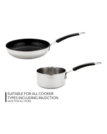 Meyer Induction 5 Piece Stainless Steel Pan Set