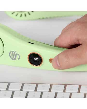Swan Rechargeable Neck Fan - Green