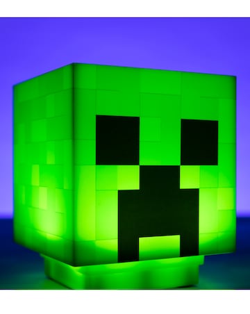 Minecraft 3D Creeper Green Icon Light, Battery Powered Bedroom Decor for Fans