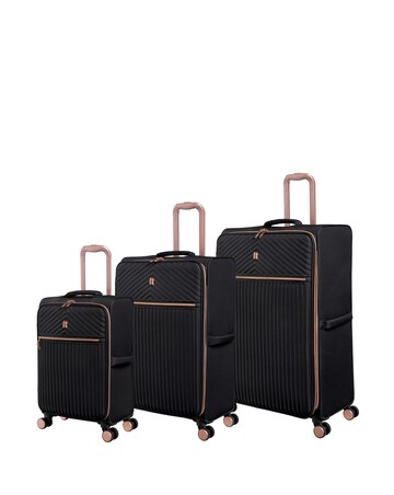 IT Luggage Esplanade 3pc Suitcase Set - Black