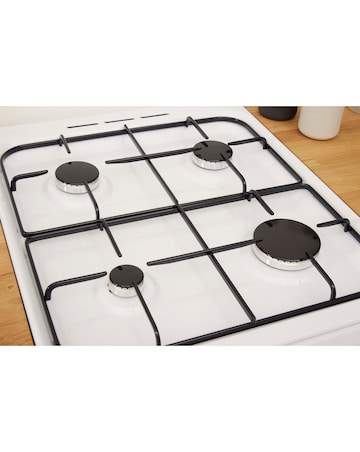 Indesit Cloe IS5G1KMW Gas Single 50cm Cooker White + Installation