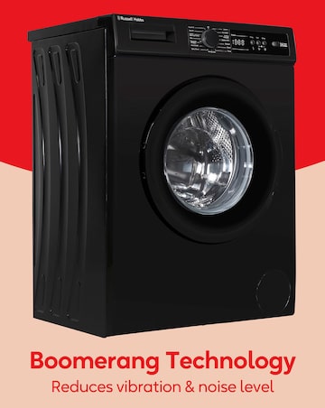 Russell Hobbs RH612W111B, 6Kg, 1200rpm, Washing Machine - Black