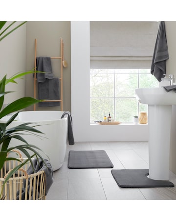 Catherine Lansfield Anti Bacterial 6 Piece Towel Bale Charcoal