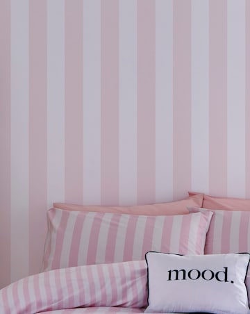 Sassy B Pink Stripe Tease Wallpaper | Home Essentials