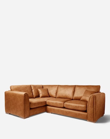 Gray & Osbourn Goliath Faux Leather Left Hand Corner Sofa