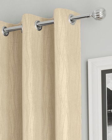 Goodwood Thermal Light Filtering Textured Embossed Eyelet Curtain