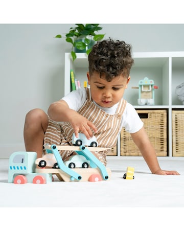 TP Owl & Fox Wooden Car Transporter