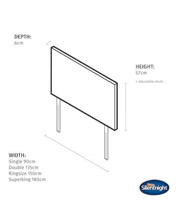 Silentnight Livorno Headboard- Fabric