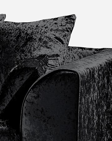 Chicago Crushed Velvet Left Hand Corner Chaise Sofa