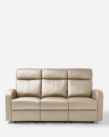 Ramsey Faux Leather Recliner 3 Seater Sofa
