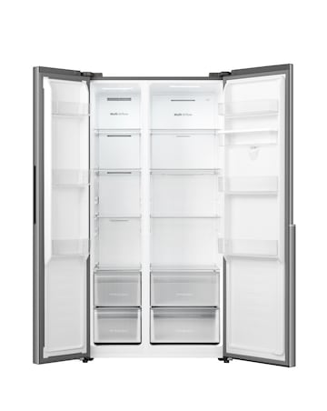 Fridgemaster MS91558DES NonPlumbed Total No Frost American Fridge Freezer Silver