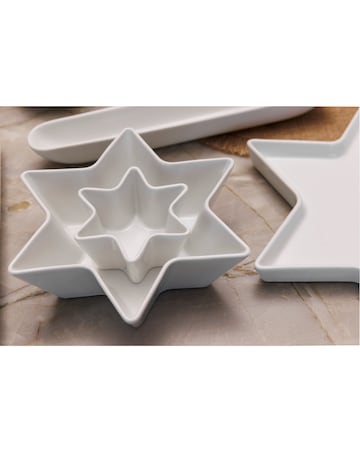 Mikasa Set of 2 Star Bowls