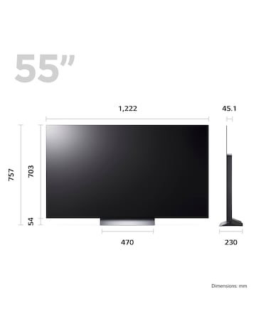 LG OLED55C36LC 55in OLED Advanced 4K UHD HDR Smart TV