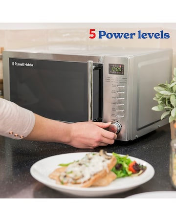 Russell Hobbs 20 Litre Stainless Steel Digital Microwave with Grill