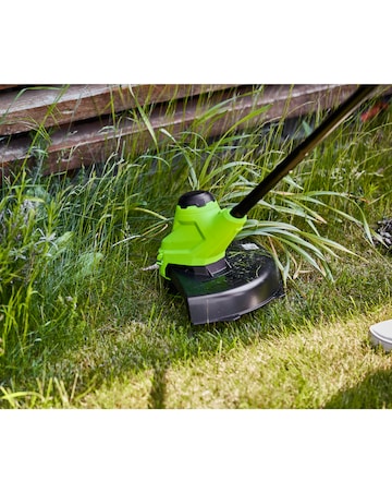 Greenworks 24v 25cm Cordless Line Trimmer Inc 2AH Battery & Charger