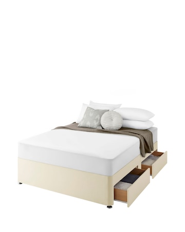 Silentnight Fabric 4 Drawer Divan Base Only