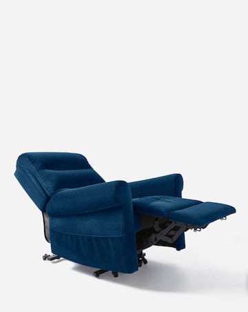 Brockton Velvet Electric Recliner Armchair