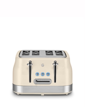 Swan Retro Revive 4 Slice Toaster Cream