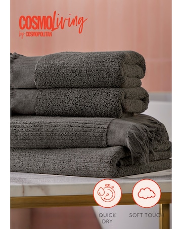 Cosmo Textured Cotton Pack of 2 Towels