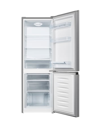 Fridgemaster MC50165ES 60/40 Fridge Freezer - Silver E Rated