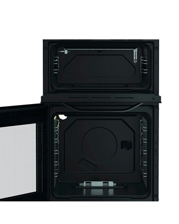 Hotpoint HTG5GCB 50cm Gas Twin Cooker - Black + installation