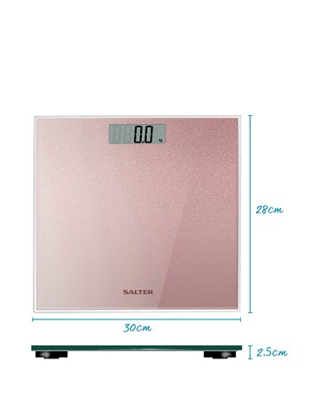 Salter Rose Gold Glitter Electric Scale