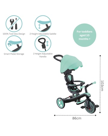 Globber Explorer Trike 4 in 1 - Mint
