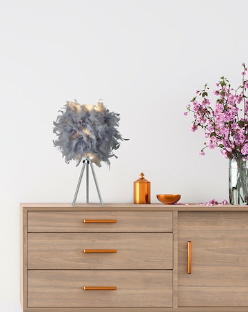 Feather Tripod Table Lamp