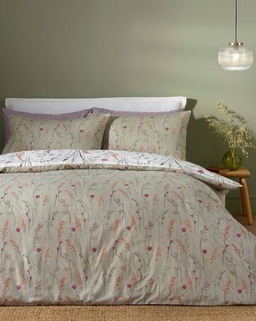Catherine Lansfield Brushed Cotton Grasmere Floral Duvet Set