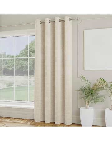 Royal Luxury Boucle Lined Eyelet Curtains