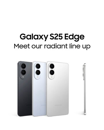 Samsung Galaxy S25 Edge 256GB Silver & Samsung Galaxy Buds3 White Bundle