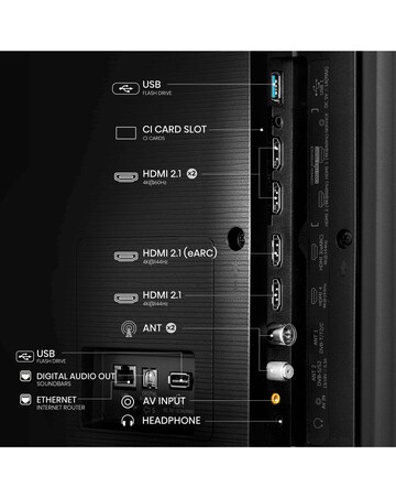 Hisense 55in 55U7NQTUK Smart 4K UHD HDR Mini-LED TV with Amazon Alexa