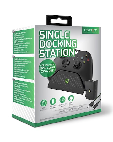Venom Xbox Single Controller Docking Station - Black