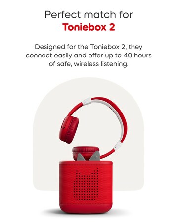Tonies Bluetooth Headphones for Toniebox 2 - Sunset Red
