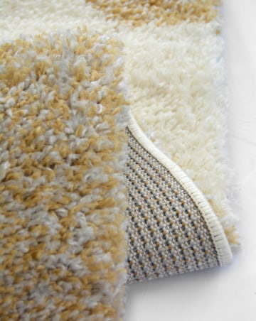 Snug Shaggy Cozy Hexagons Rug