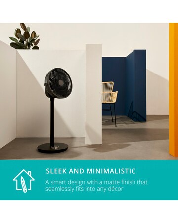 Duux Whisper Smart Matt Black Finish Portable Fan