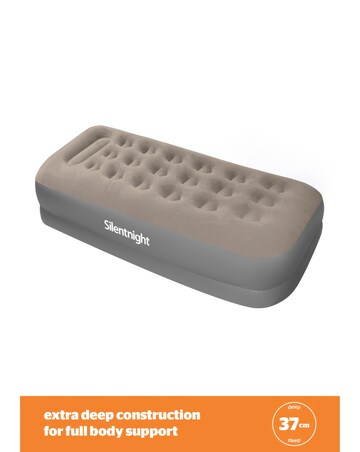 Silentnight Flocked Airbed with Electric Pump - Single