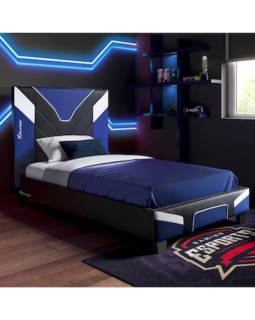 X Rocker Cerberus MKII Gaming Single Bed in a Box - Blue