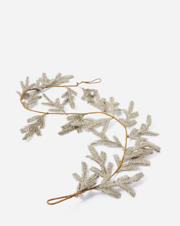 Champagne Glitter Fir Garland 1.6m