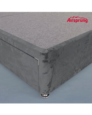 Airsprung Velvet Divan Base with 2 Drawers