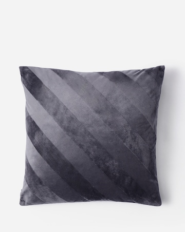 Striped Velvet Cushion