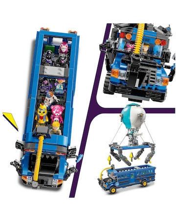 LEGO Fortnite Battle Bus Collectible Video Game Toy with Minifigures 77073