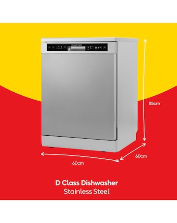 Russell Hobbs RH60DW00D2SS Full Size Dishwasher - 14 Place Settings - Inox