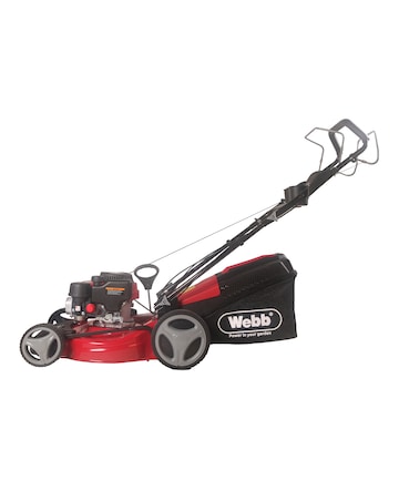 Webb Dynamic 46cm Self Propelled Petrol Lawnmower with Metal Deck