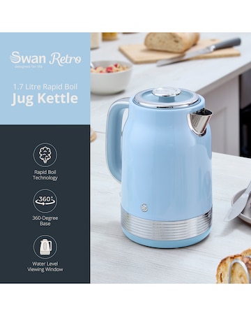 Swan Retro Revive Jug Kettle Blue