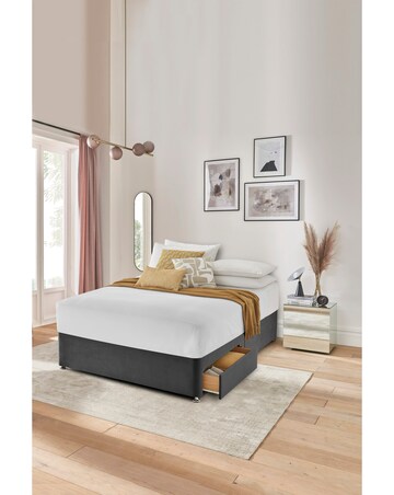 Silentnight Velvet 2 Drawer Divan Base Only