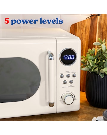 Russell Hobbs RHM2044C Retro 20 Litre Cream Digital Microwave