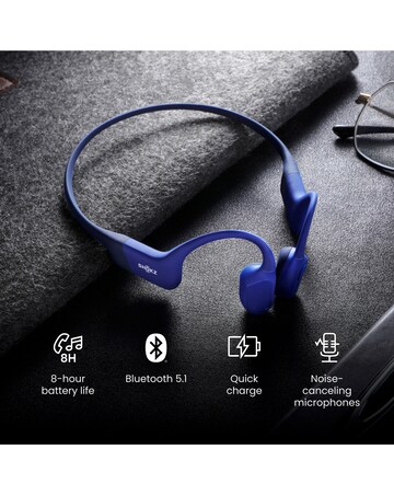 Shokz OpenRun Bone Conduction Open-Ear Headphones - Blue